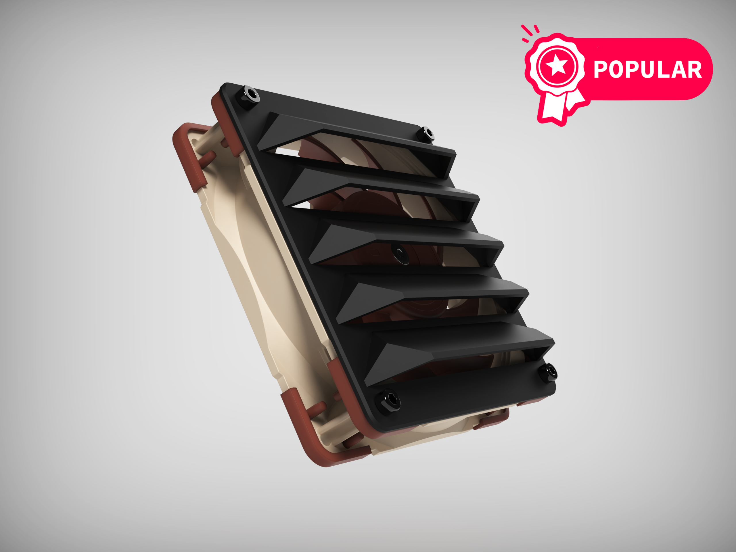 120mm Angular Louvre Fan Grill