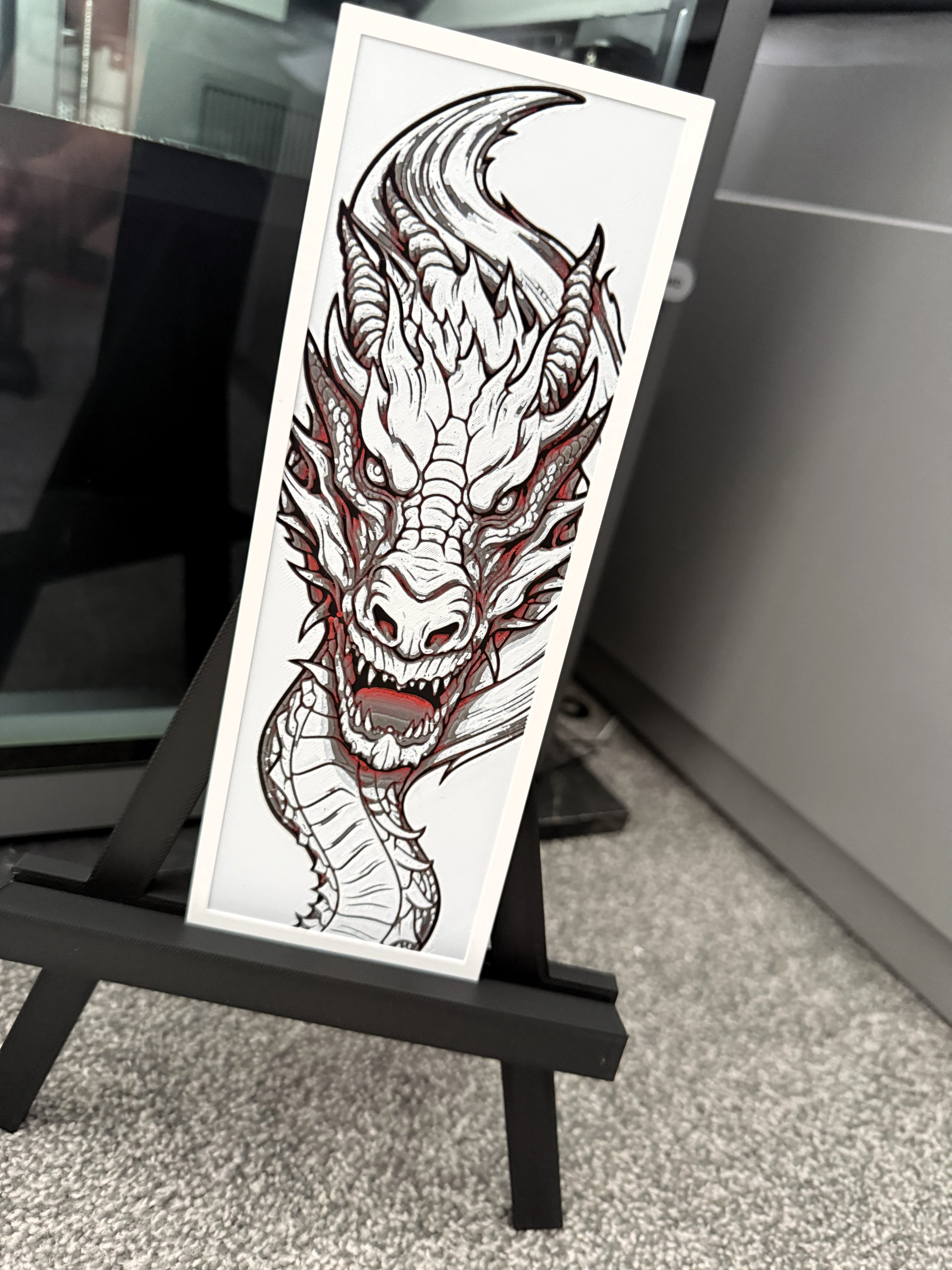 Crimson Fury | Stylized Dragon Hueforge