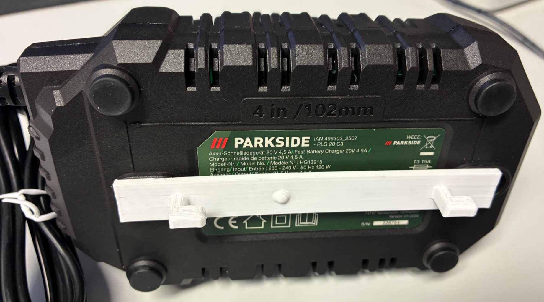 Parkside X20V PLG 20 C3 holder for Skadis