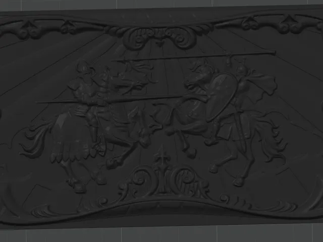 Knights tournament relief