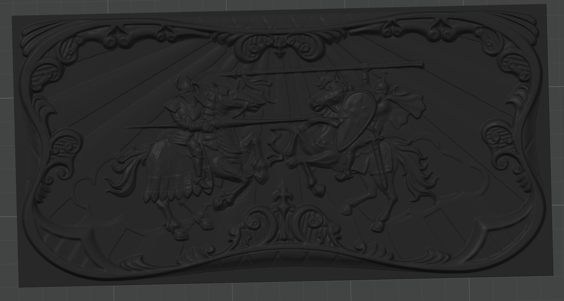 Knights tournament relief