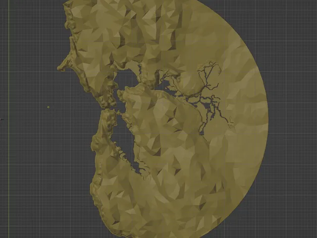 California SF Bay Area Circular Map - Low Poly