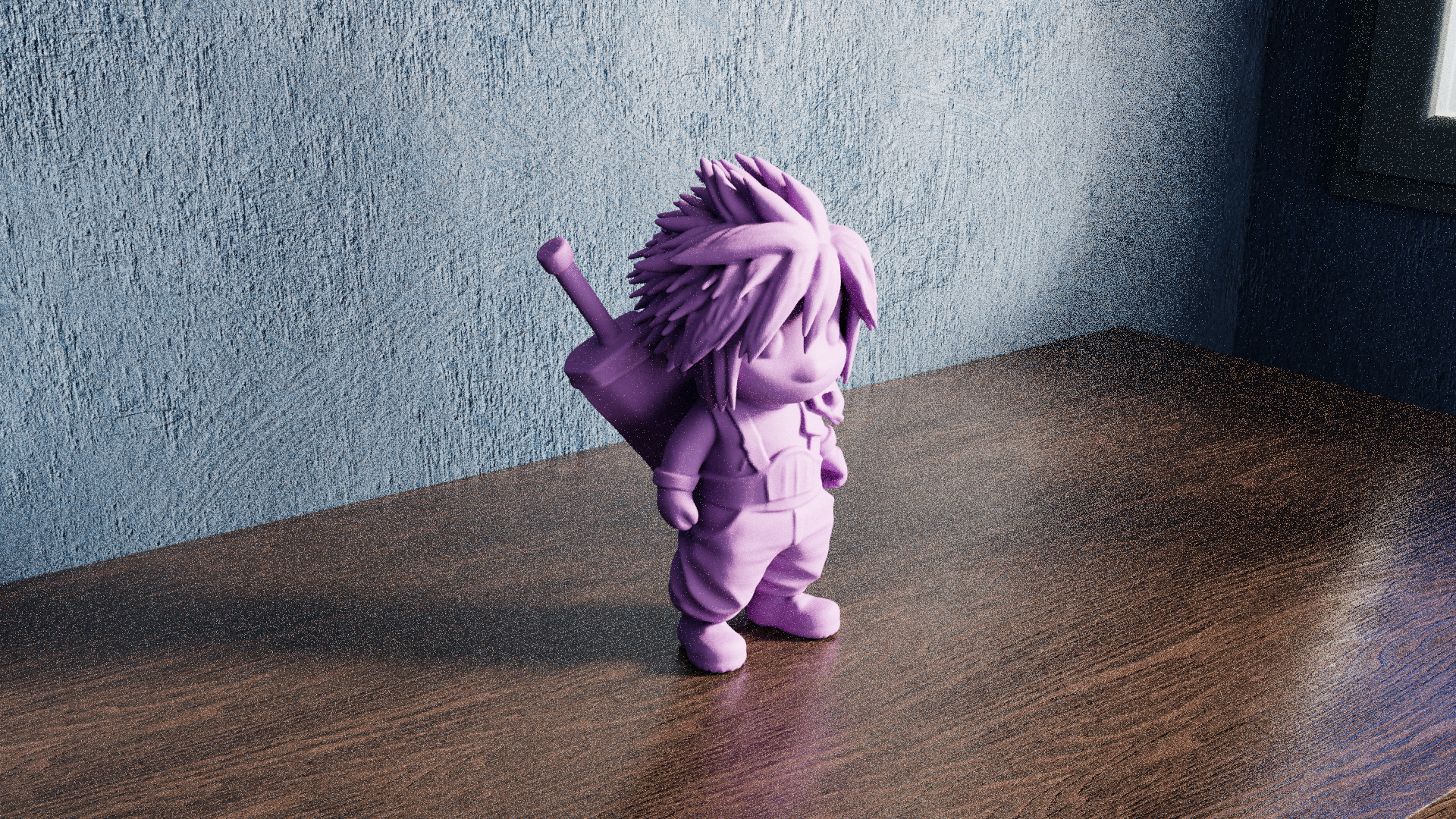 Miniatura 9 do modelo 3D Chibi Cloud Strife