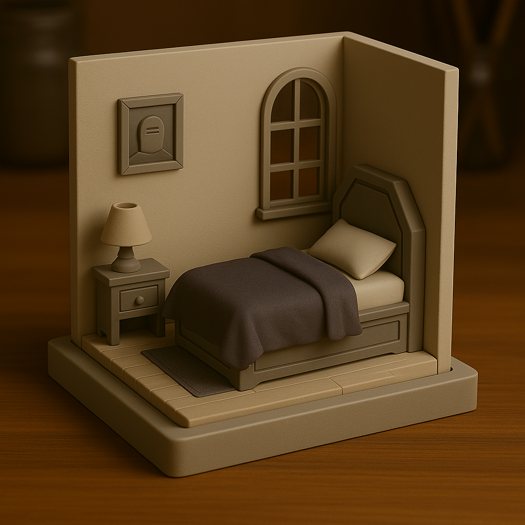 Cozy Mini Bedroom Diorama