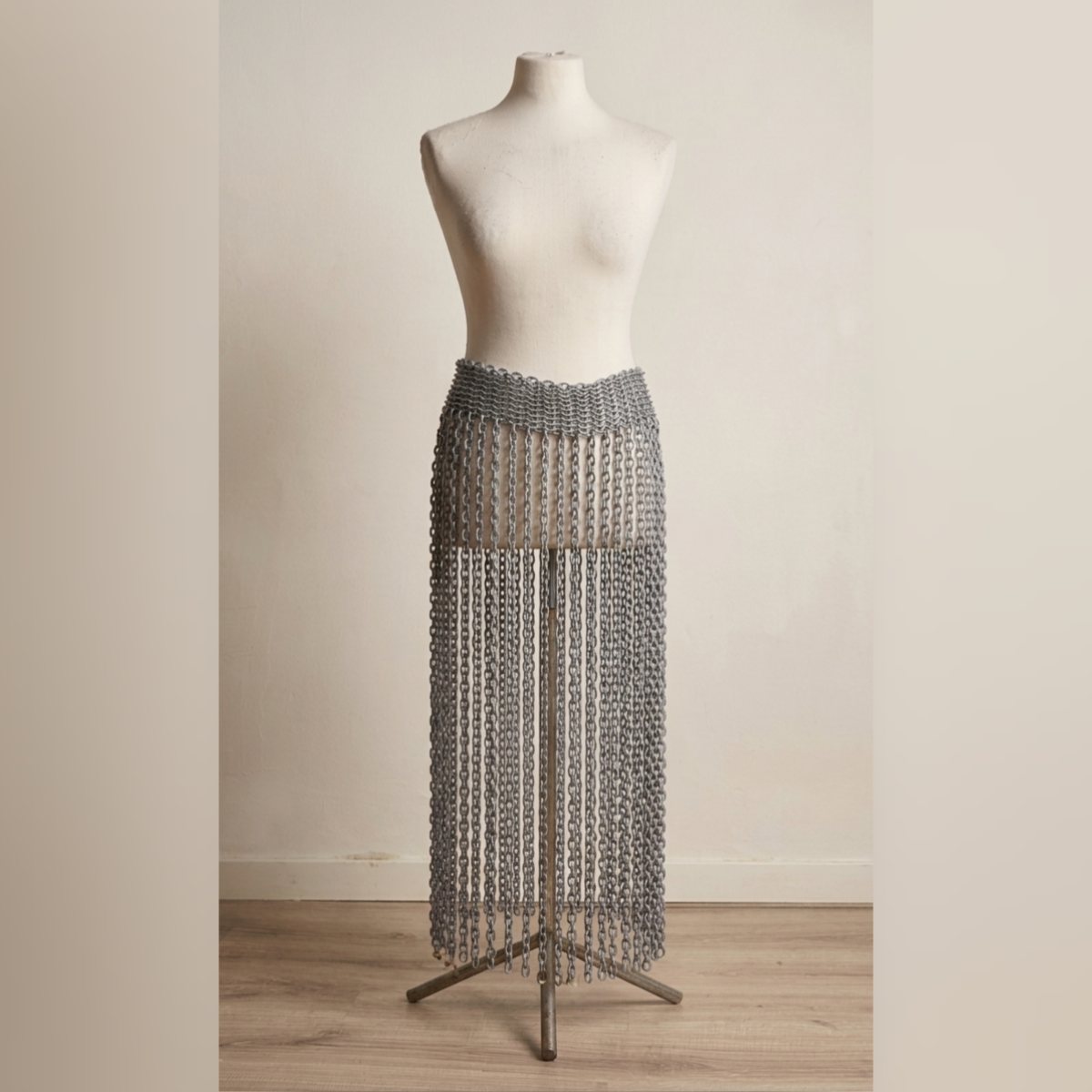Chainmail Skirt Belt with Chains