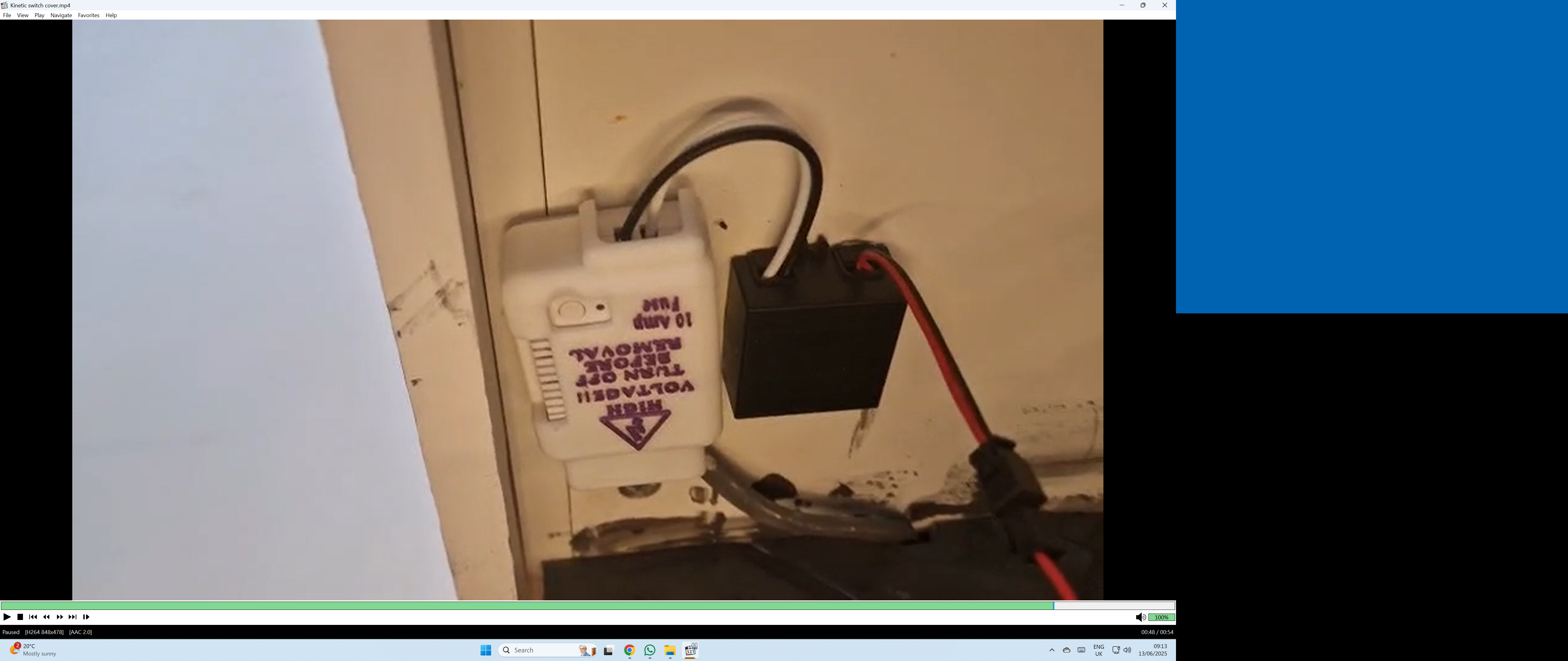 DieseRC Wireless Kinetic Light Switch Cover