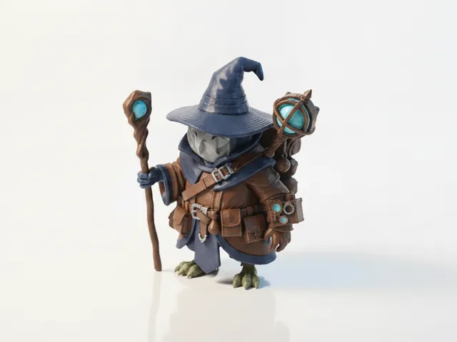 Halloween Pumpkin Warlock Figurine Fantasy 3D Printable