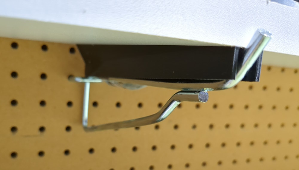 Pegboard Shelf Riser, 8 inch