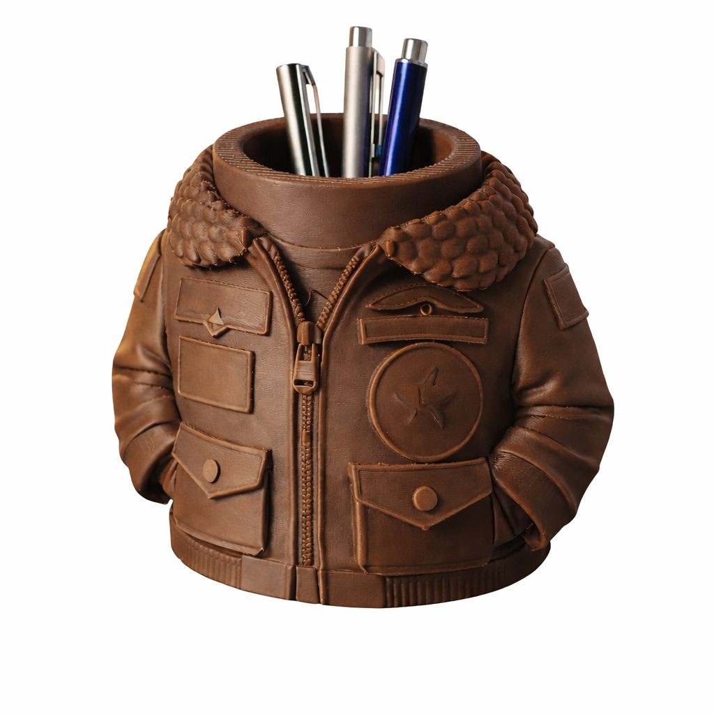 Aviation Jacket Pen Holder – Pilot Inspired Desk Organizer