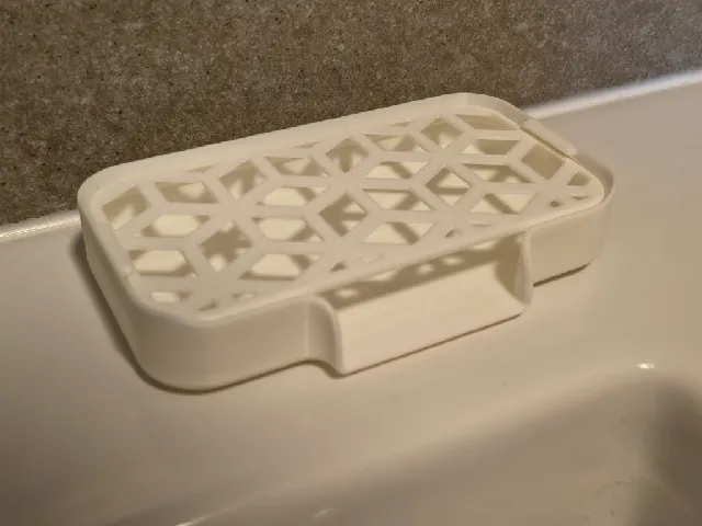 Samoodtoková miska na tuhé mýdlo se zámkem / Self Draining Bar Soap Holder with lock
