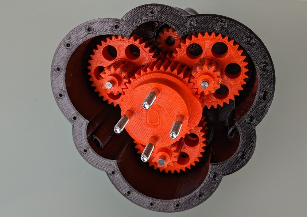 Parameterizable 3D print Antenna rotator in OpenScad