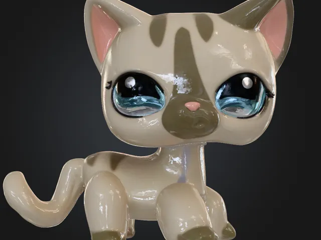 Littlest Pet Shop custom cat shorthair model LPS