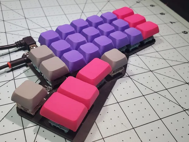 Supported XDA keycaps