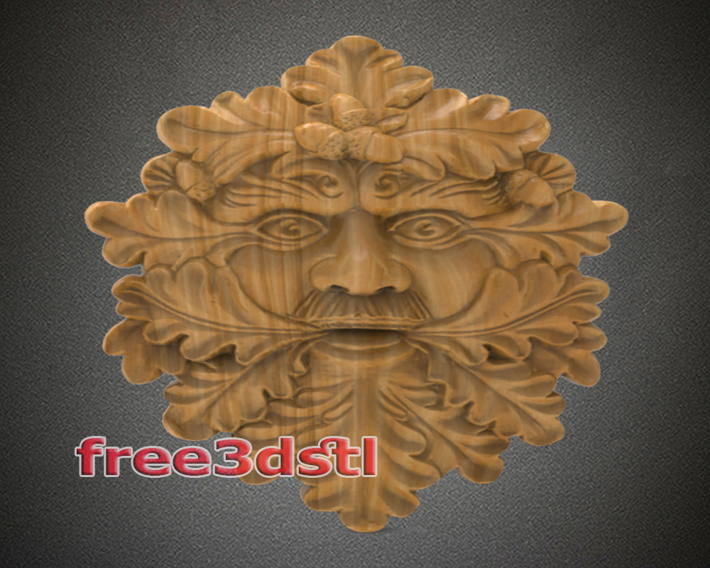 Green man 3D STL Model (FREE)