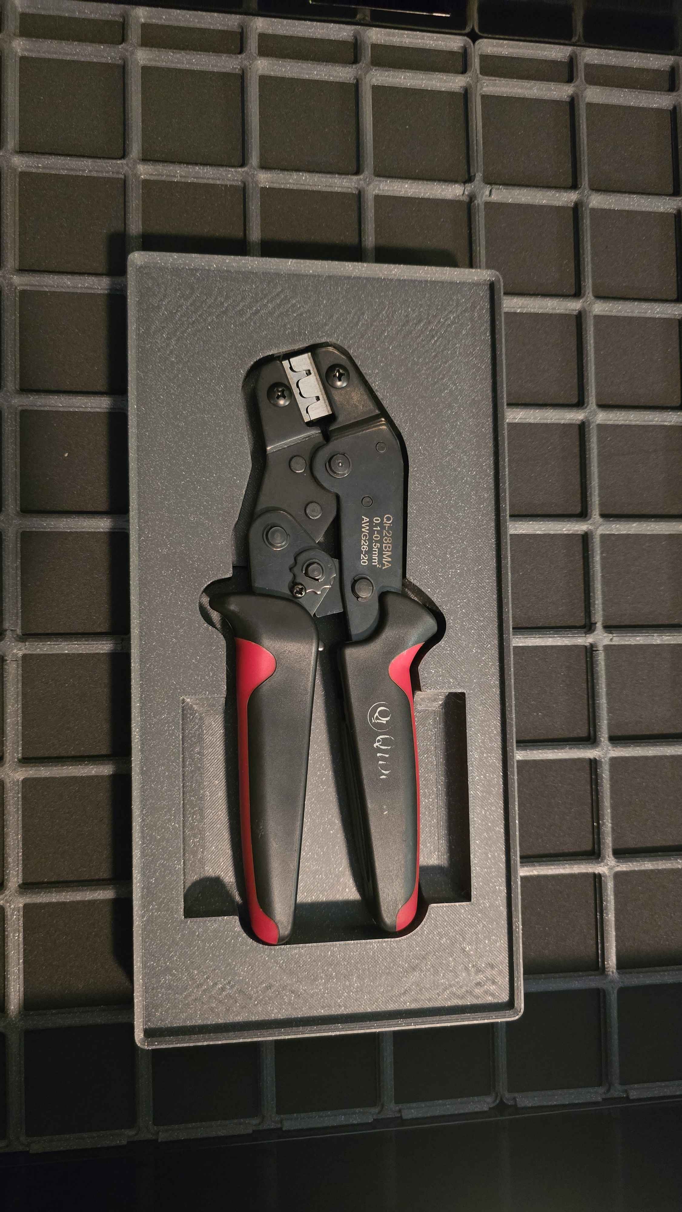 Qibaok JST Crimping Tool Gridfinity Holder 3D model
