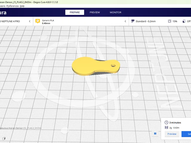 Keychain Shopping cart unlocker(hand drawn)