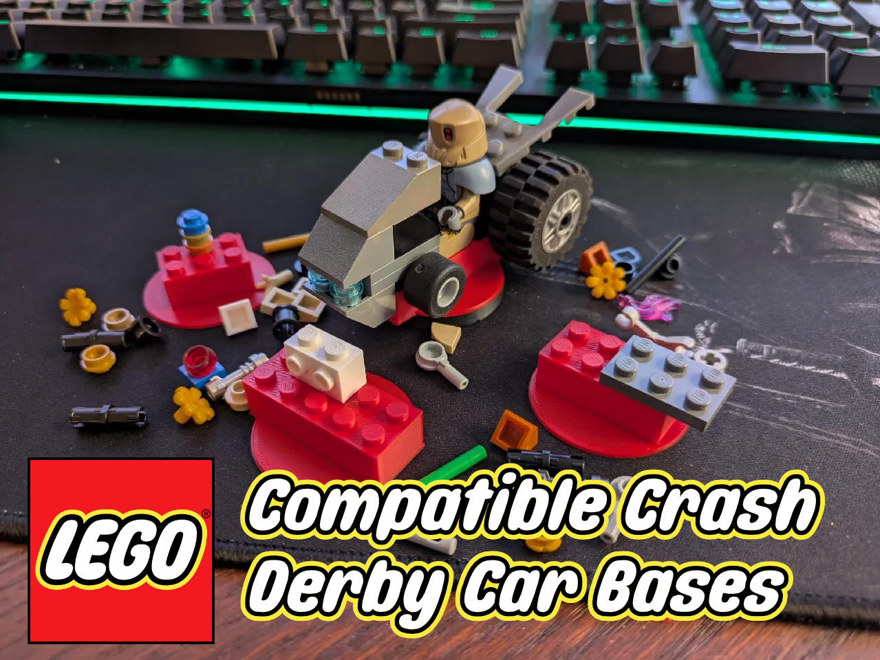 Lego Compatible Crash Derby Car Base
