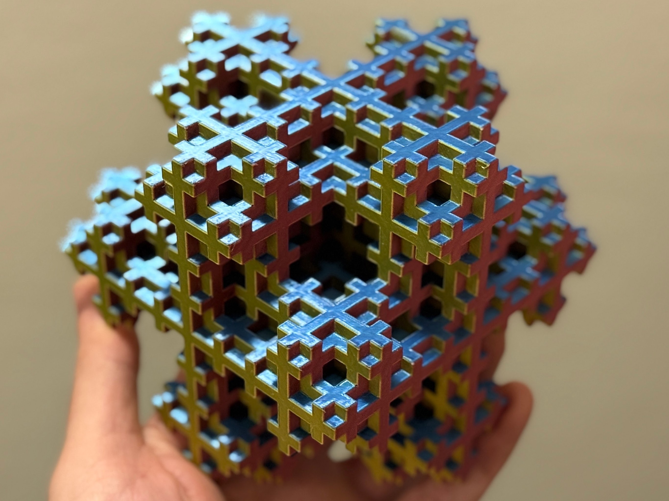 Mosely Snowflake Fractal | Level 3