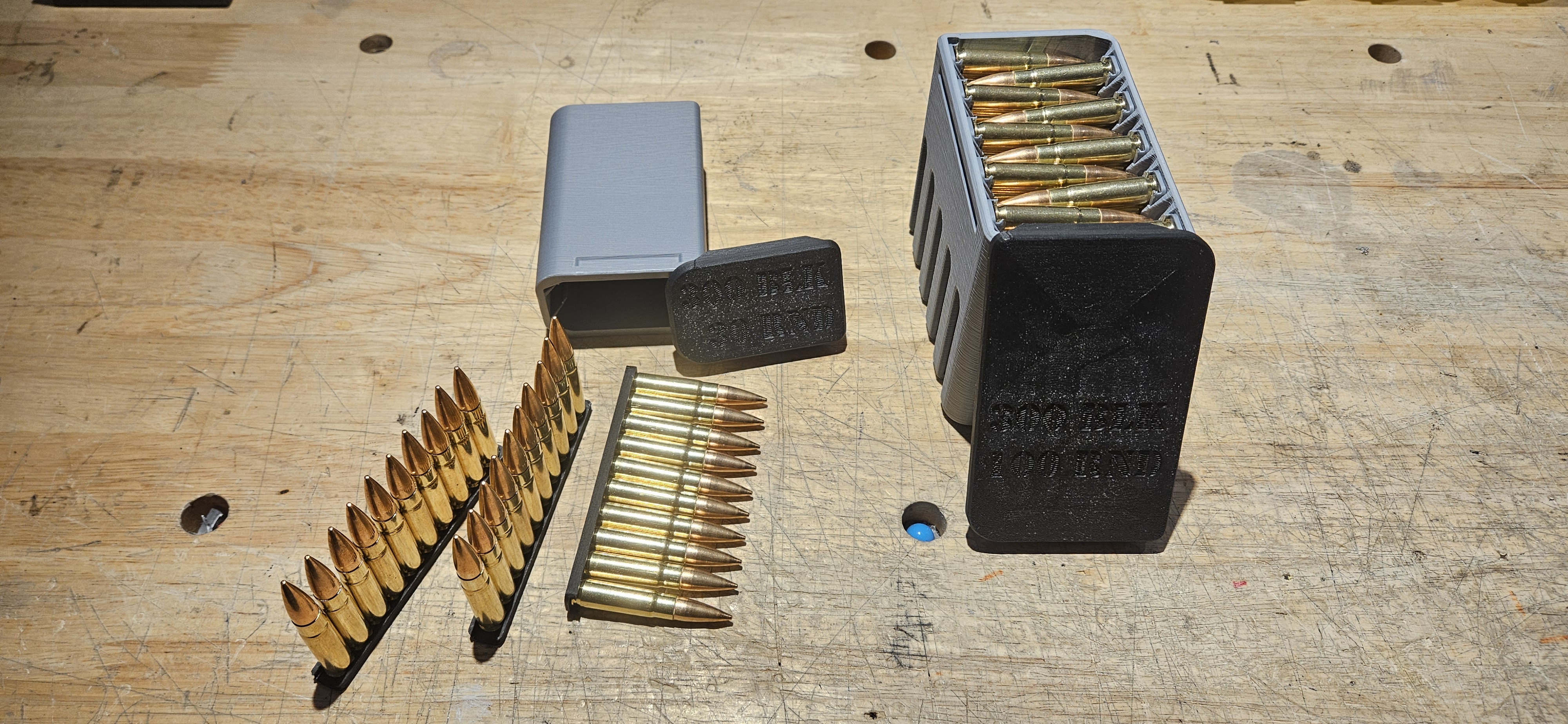 300 Blackout Ammo clip and case