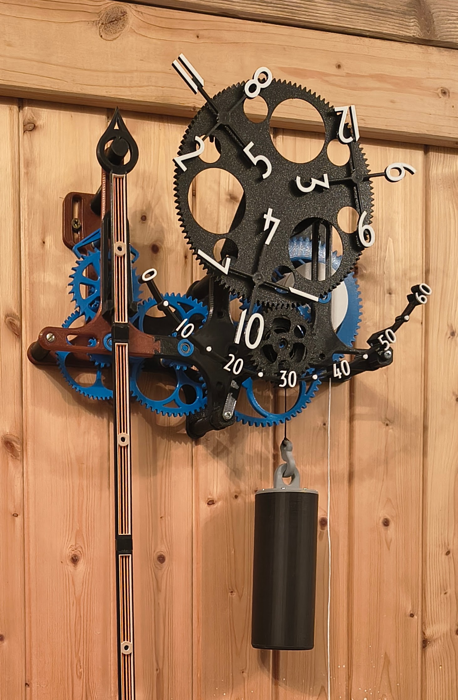 Miniatura 3 do modelo 3D wandering clock + pendulum clock