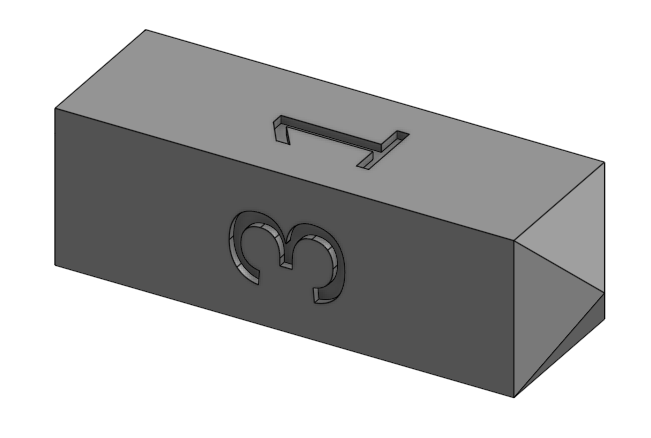 4-Sided Die, Log Shaped