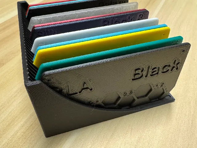 Card Swatches with Clicky Holder