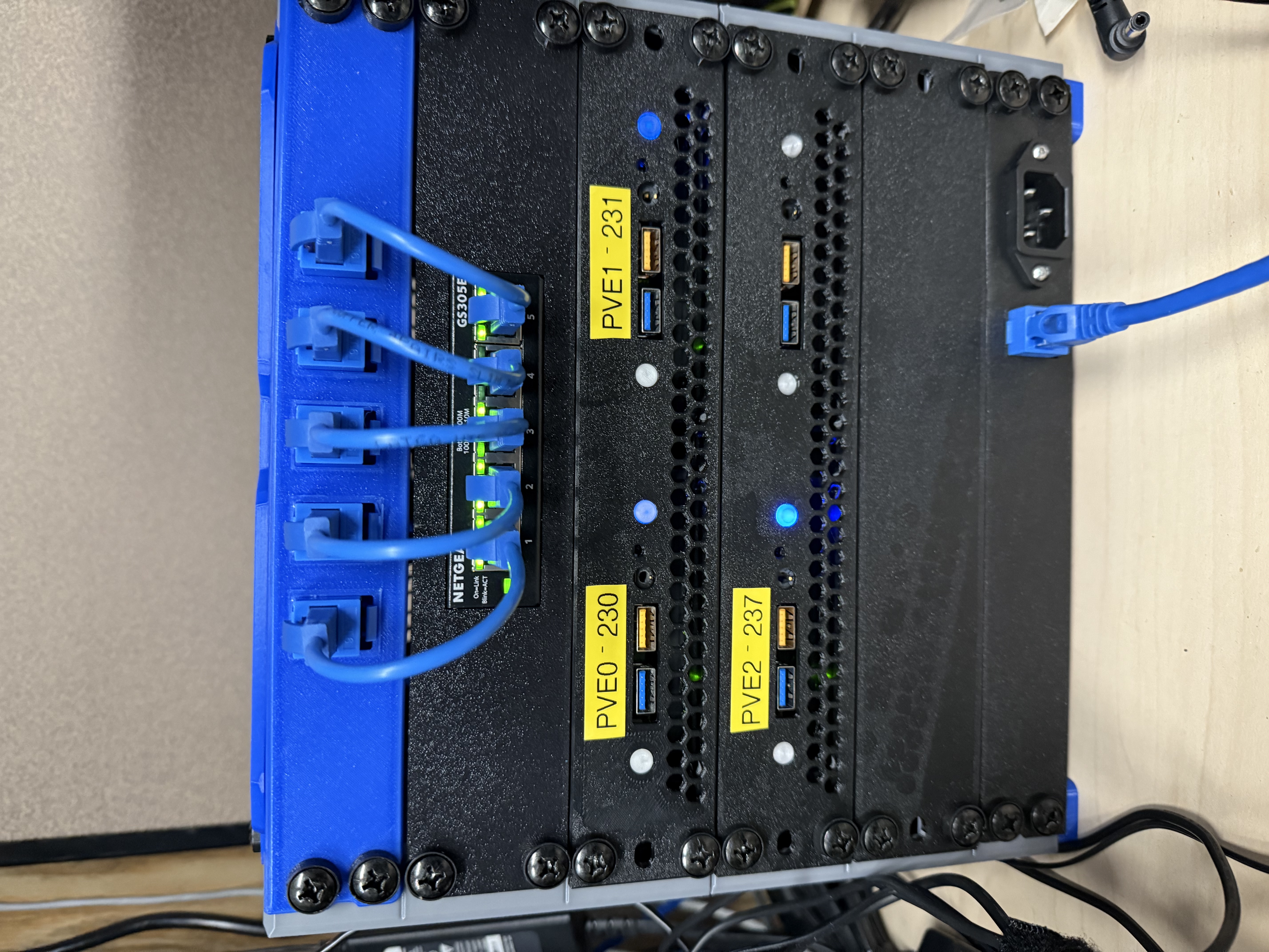 1u Double Intel NUC Rack