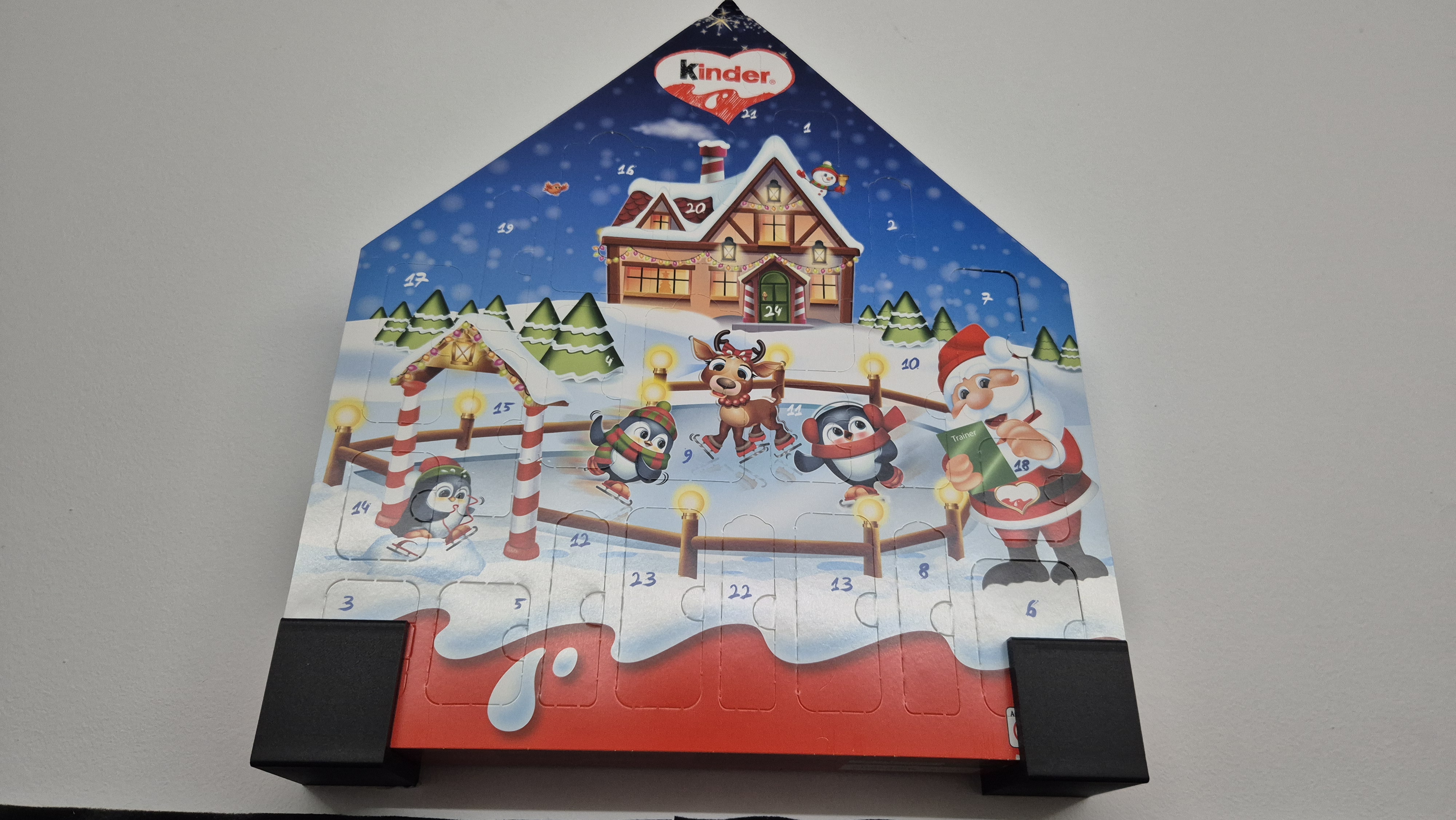 kinder advent calendar wall mount