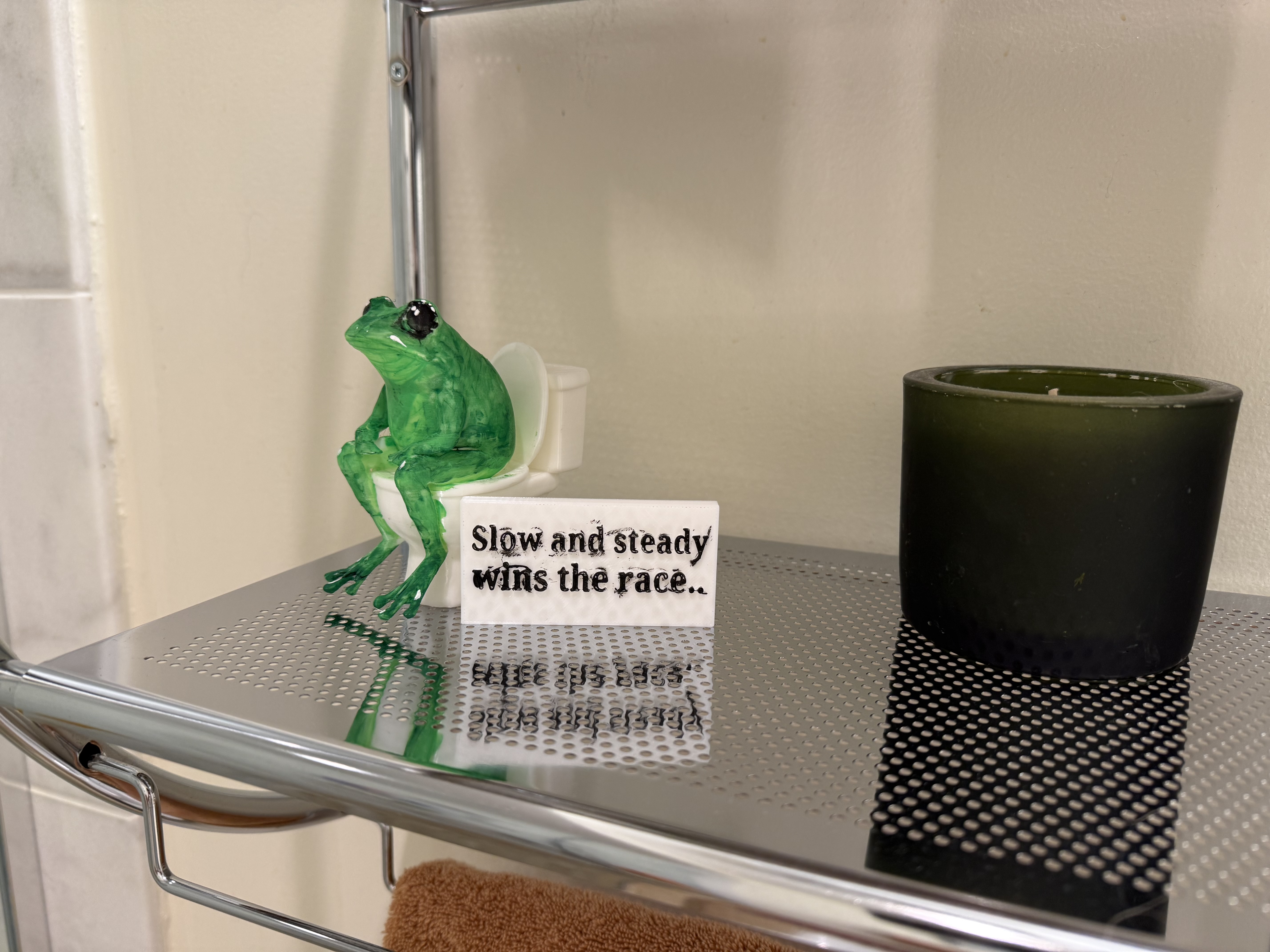 WC Frog + Joke - Bathroom Decoration