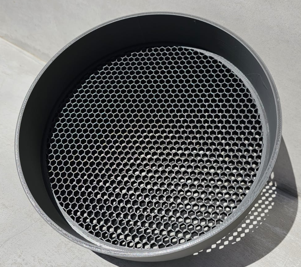 Garden sifter/sieve designed entirely in PrusaSlicer