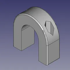 U-Clamp U-Schelle (FreeCAD) HexNut-Version - fully parametric