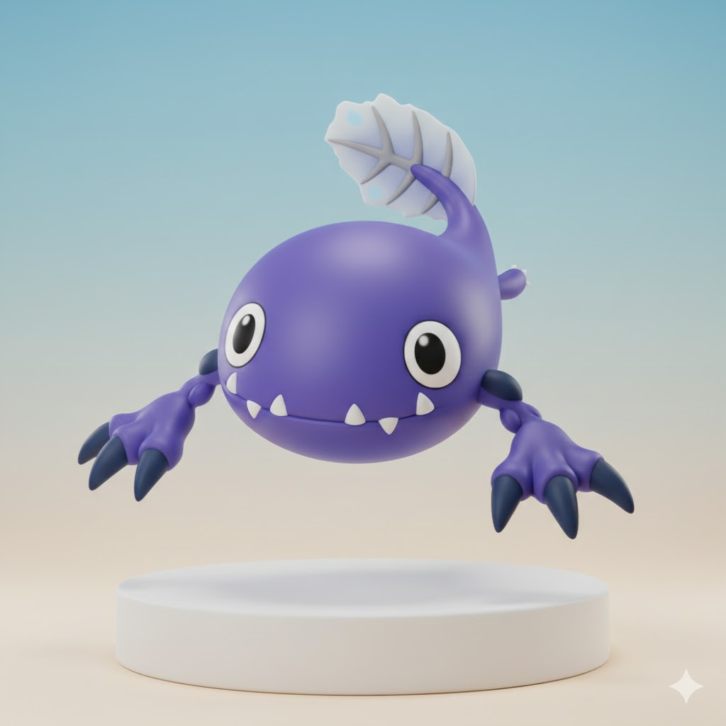 Otamamon Digimon Creature Model