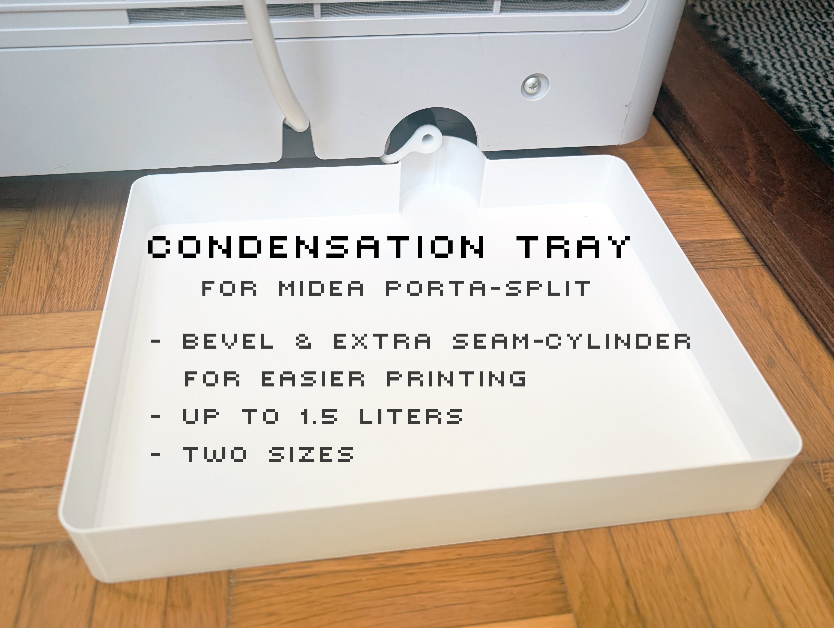 (Bigger) CONDENSATION TRAY for Midea PortaSplit  | REMIX