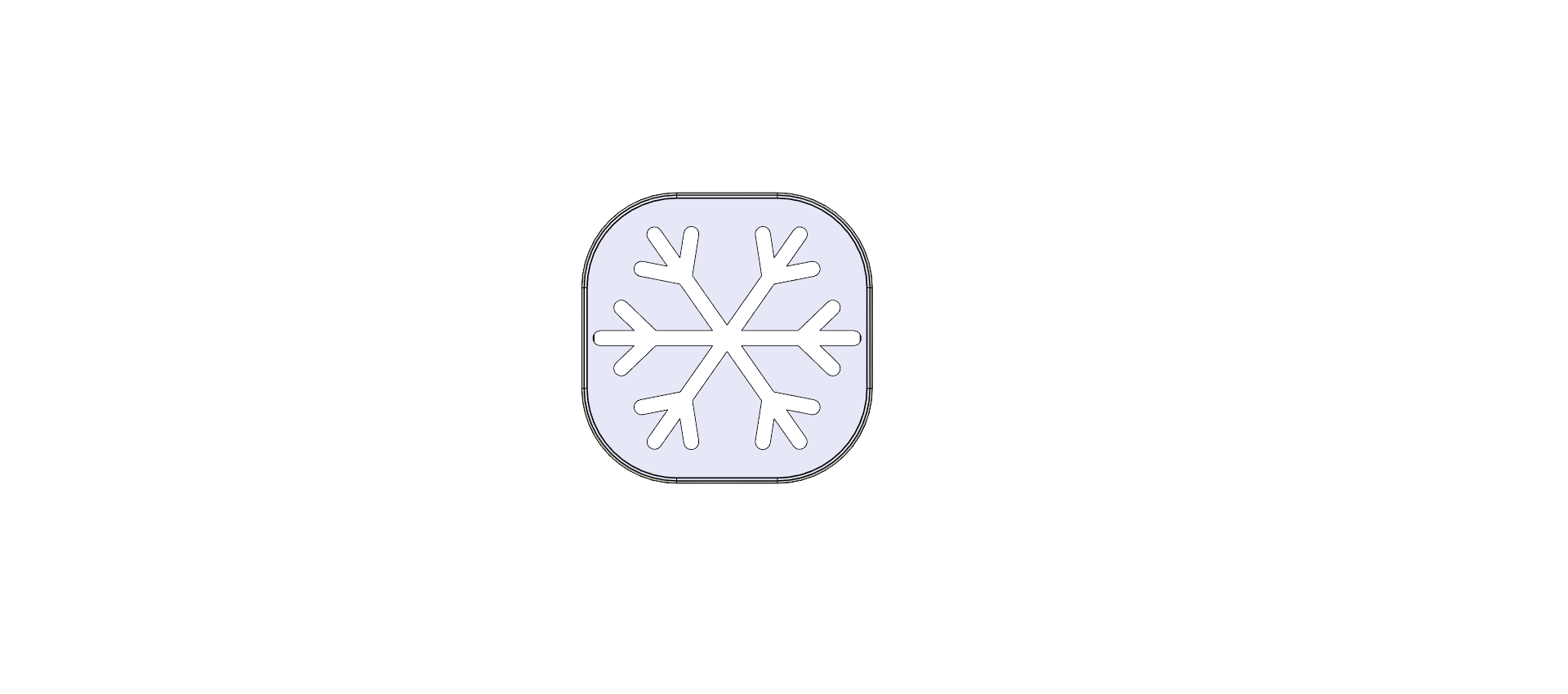 TITAN AIO Cooler Pump Cap — Snowflake Design