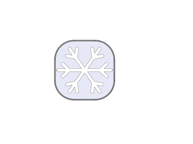 TITAN AIO Cooler Pump Cap — Snowflake Design
