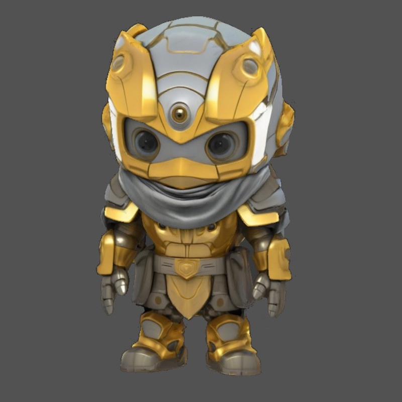 Miniature Figurine Owlbot 10K Clean Mesh