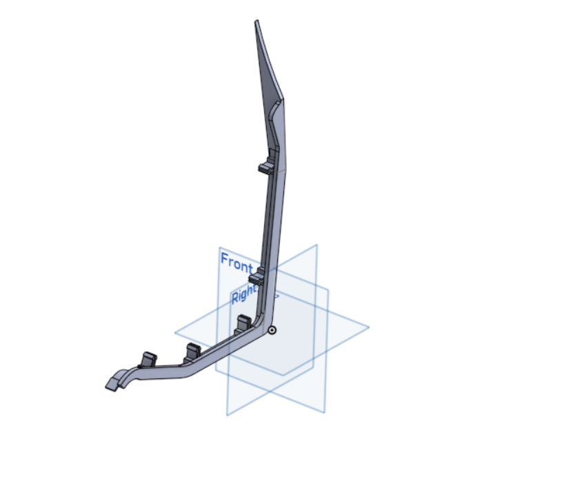 DERBI GP1 2010 right molding
