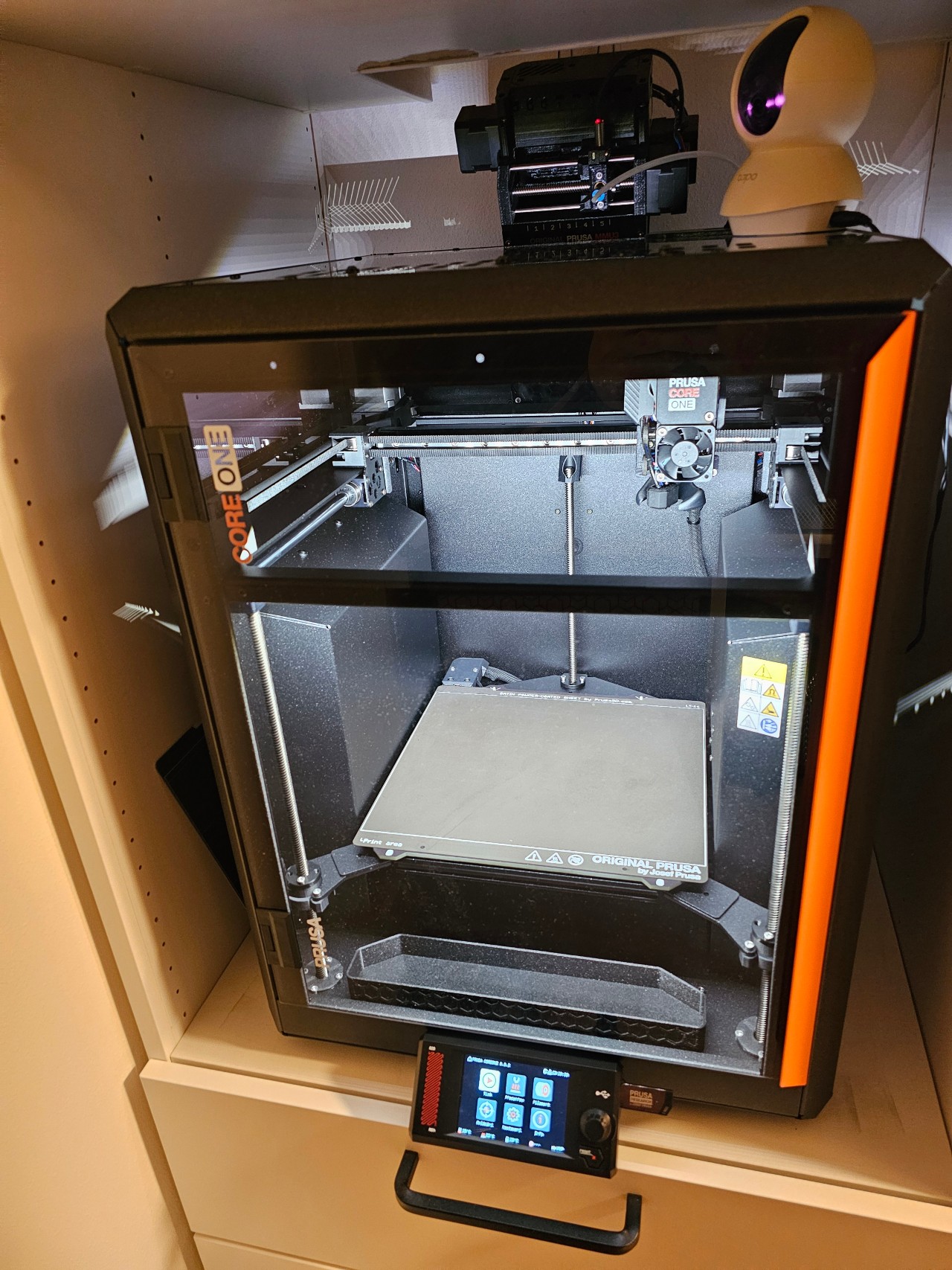 MMU3 on Prusa CORE One - input PTFE tubes looking up