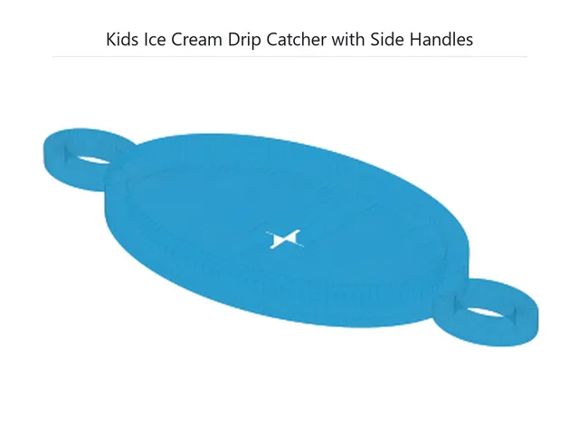 Kids Ice Cream Drip Catcher with Side Handles