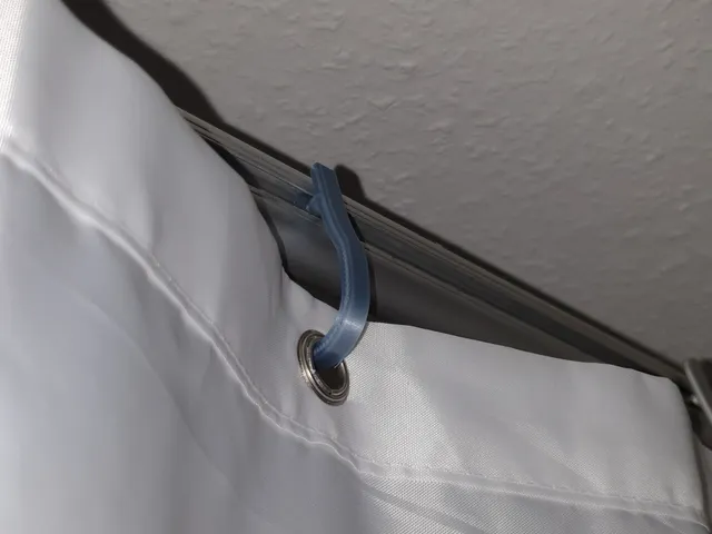 Shower Curtain Hook for Aluminium Extrusion Rail