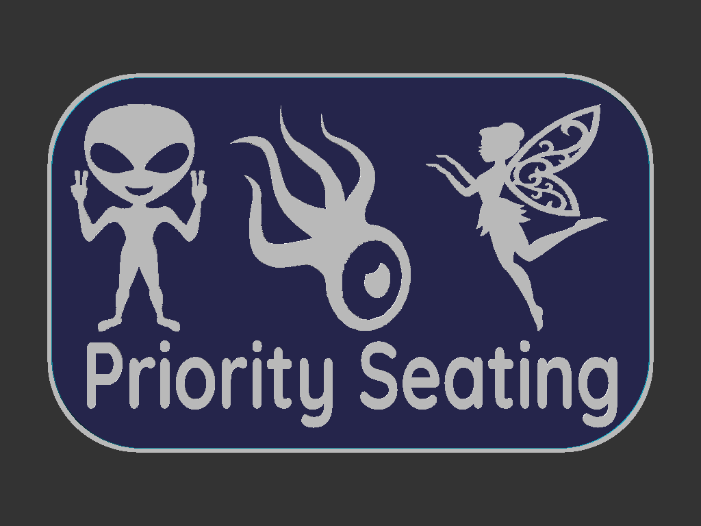 Priority Seating sign — miniatura 2