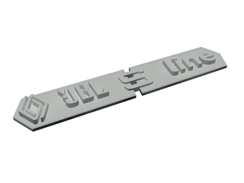 Сar nameplate Renault JBL S Line