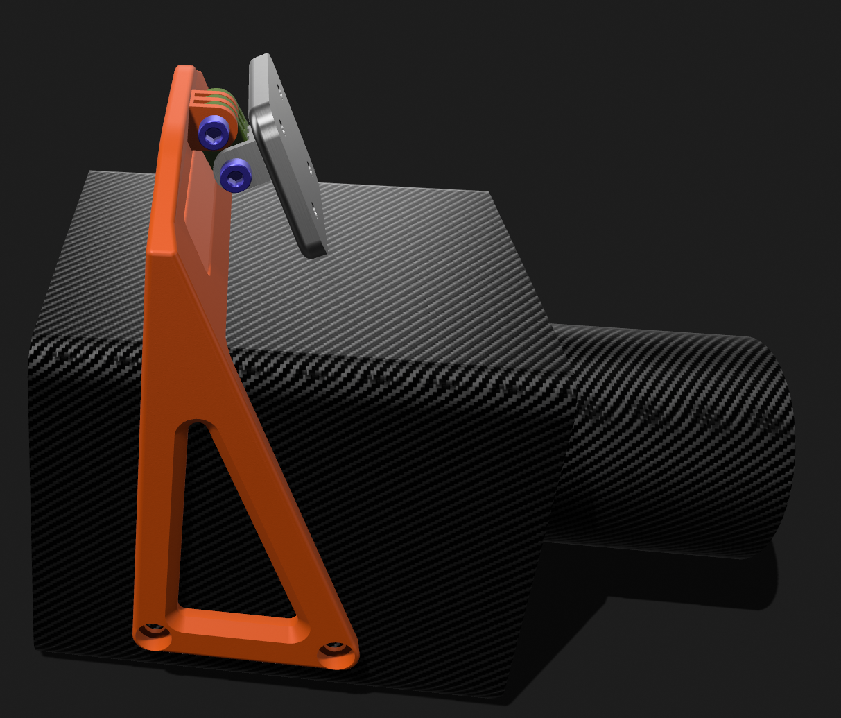SSG Dashboard Display DV-8 mounting bracket for Simagic EVO — miniatura 2
