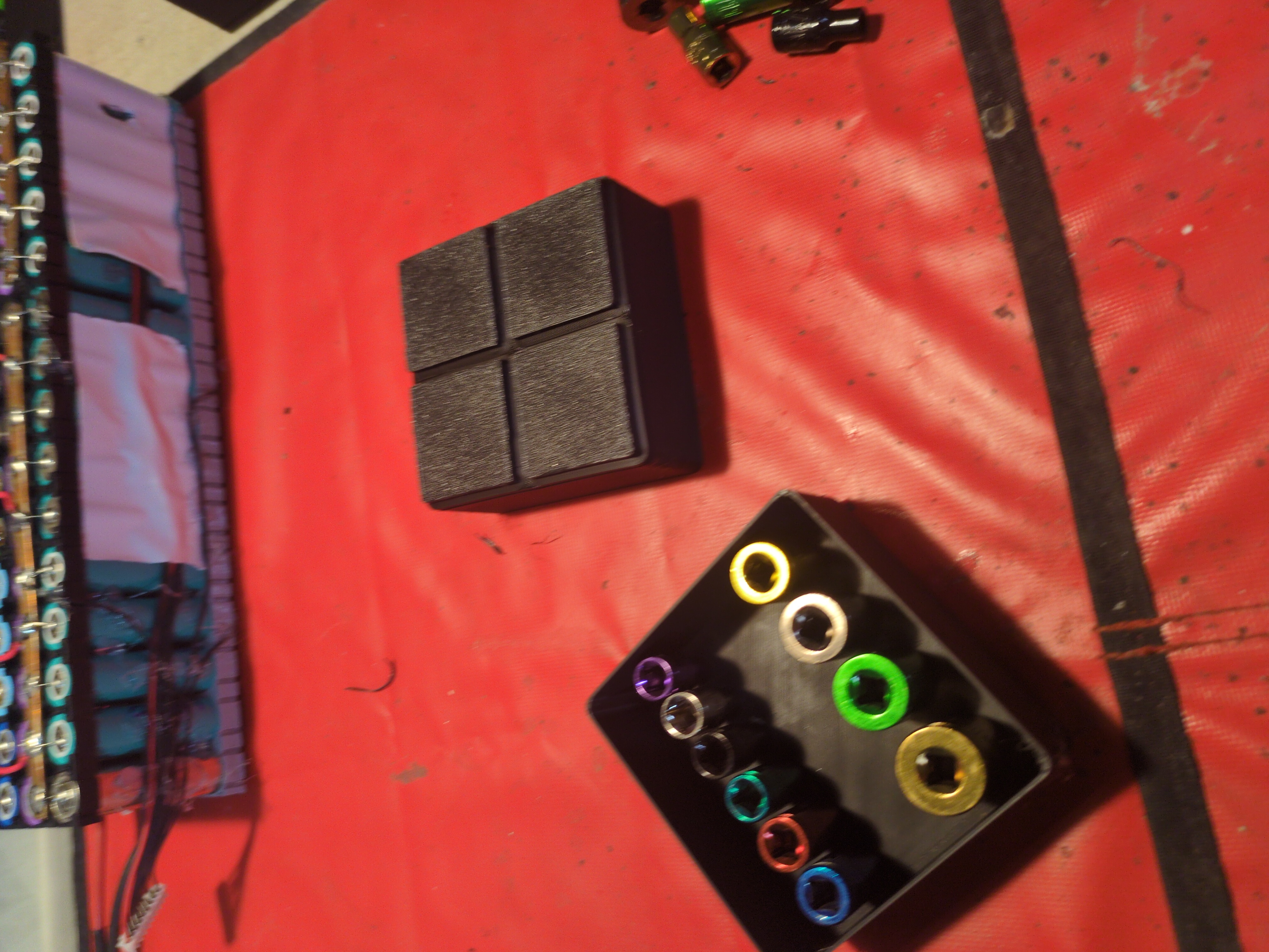 Gridfinity inverted 1/4" socket organizer 3D model by Ben Eby