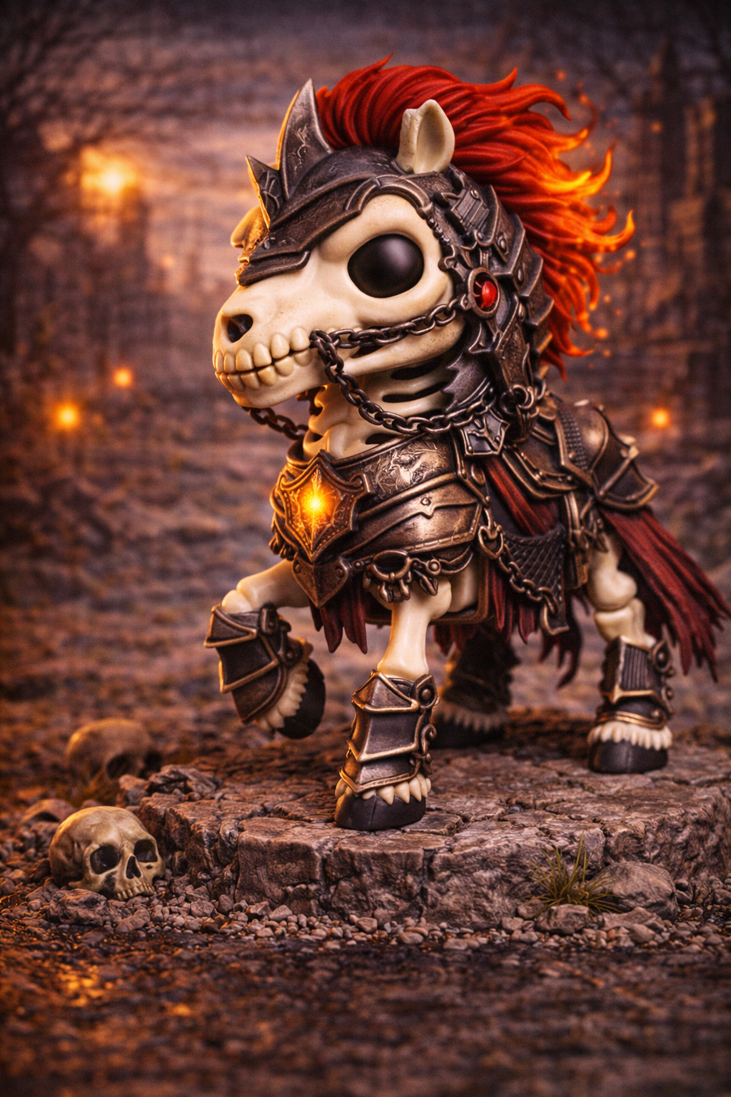 Cute Skeleton Warhorse
