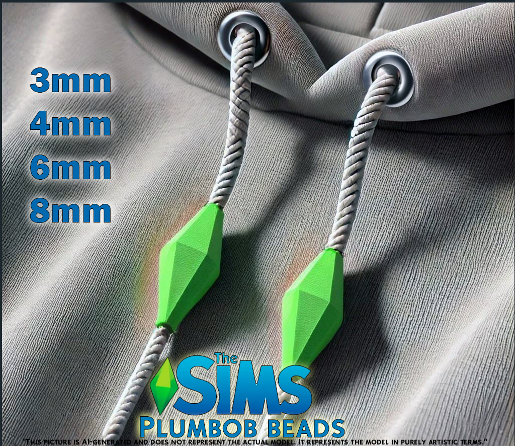 The Sims Diamond Bead - Plumbob bead & end caps