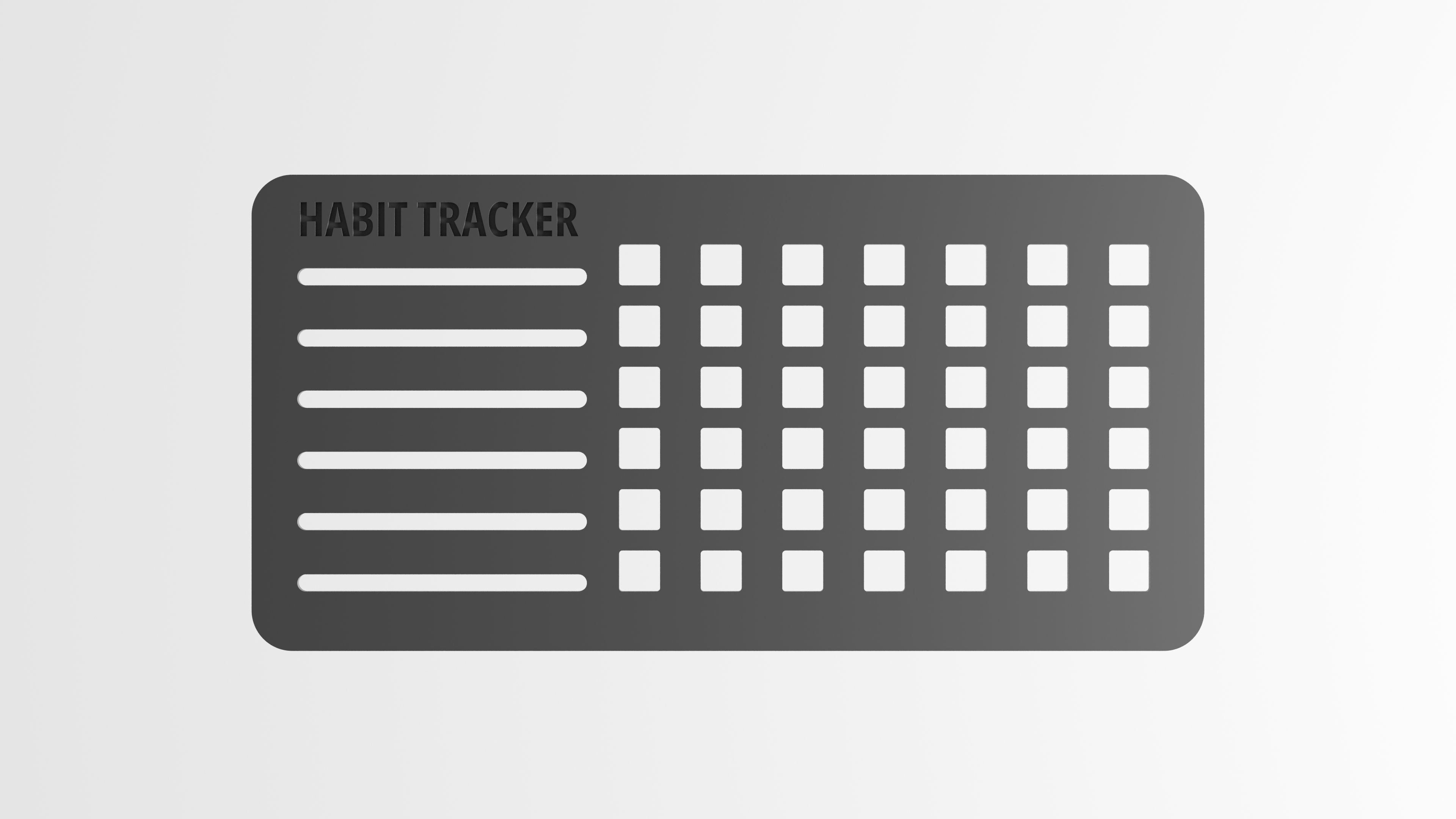 Bullet Journal Habit Tracker Template