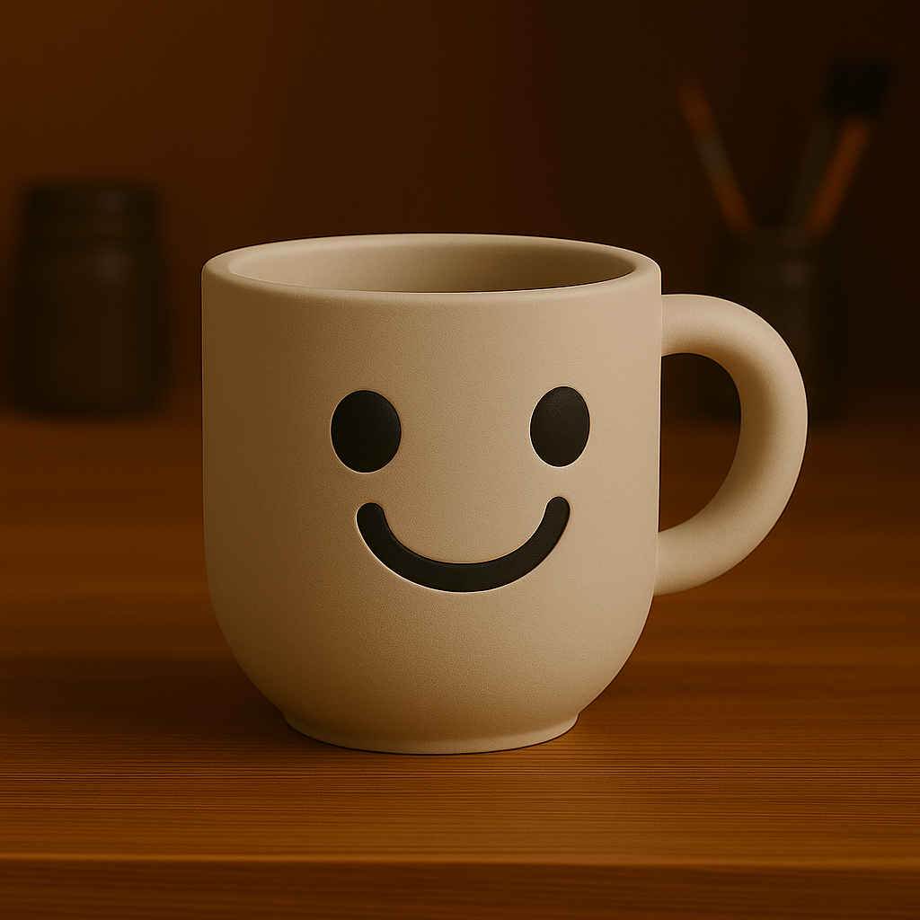 Smile Mug – Minimalist Ceramic Cup