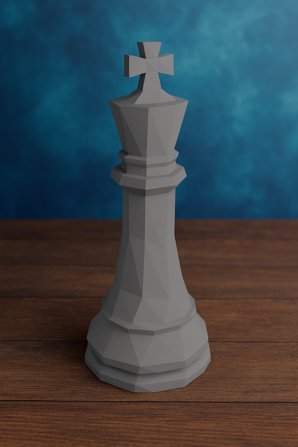 A low poly chess set