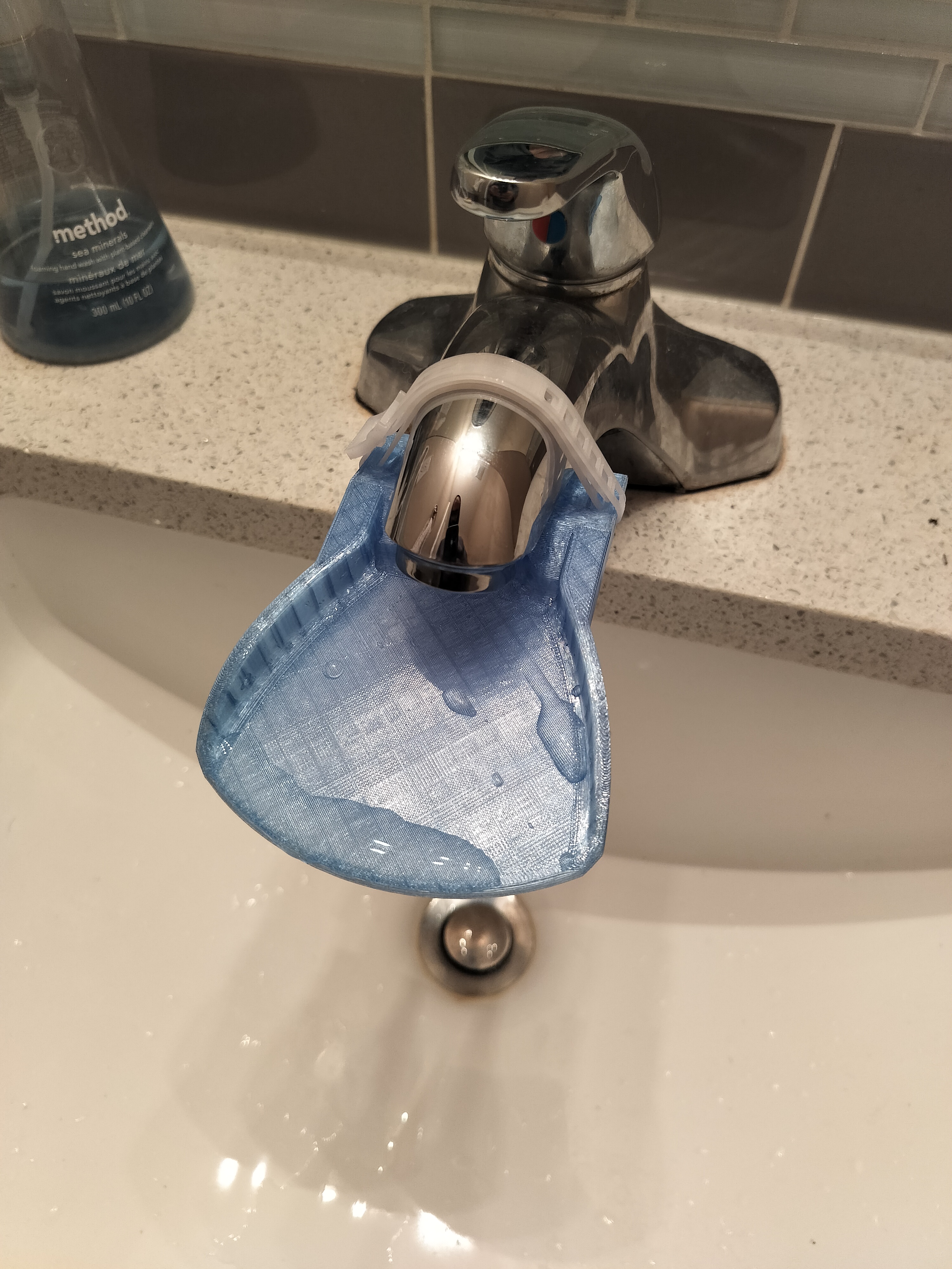 Faucet Waterfall Extension Zip-tie Friendly